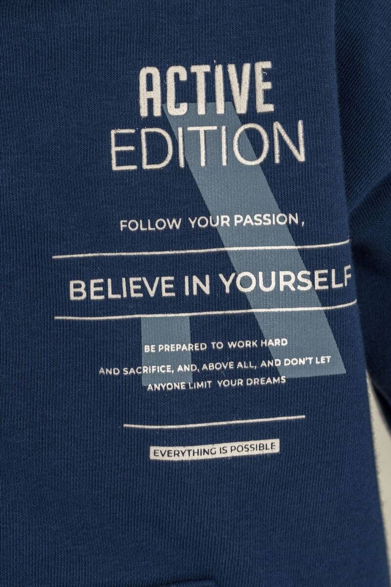 Rolypoly Erkek Çocuk Believe In Yourself Lacivert Eşofman Takımı RP3882-C-V3 - 3