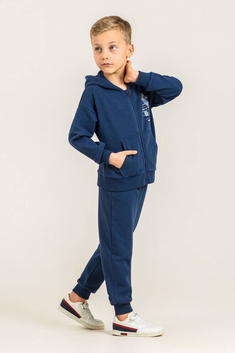 Rolypoly Erkek Çocuk Believe In Yourself Lacivert Eşofman Takımı RP3882-C-V3 - 6