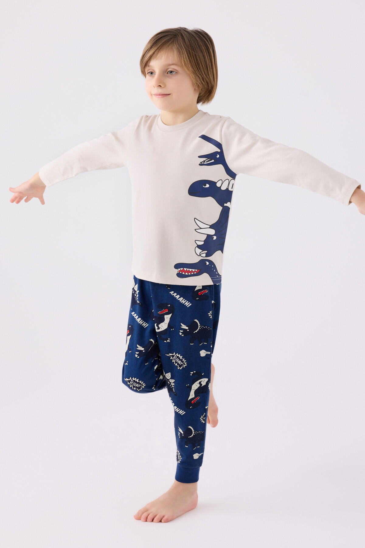 Rolypoly Erkek Çocuk Mavi Pijama Takımı
