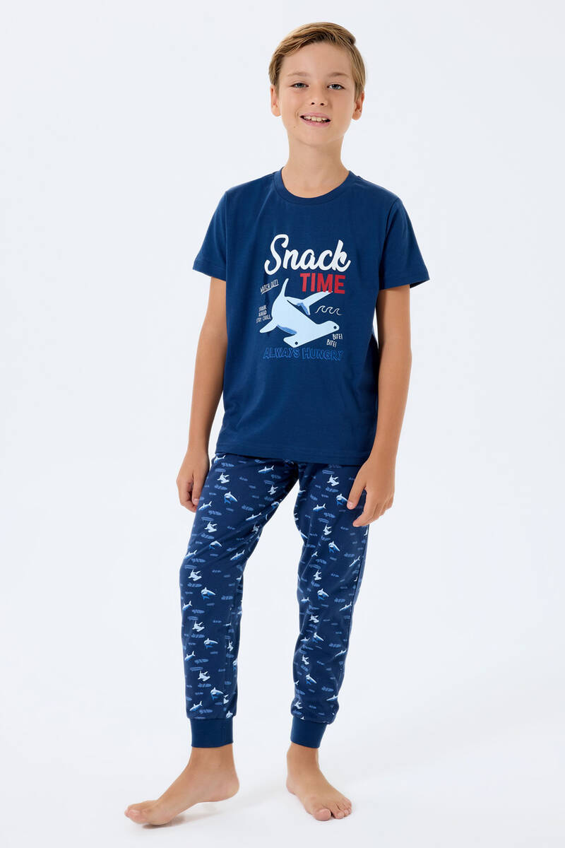 Rolypoly Erkek Çocuk Lacivert Pijama Takım