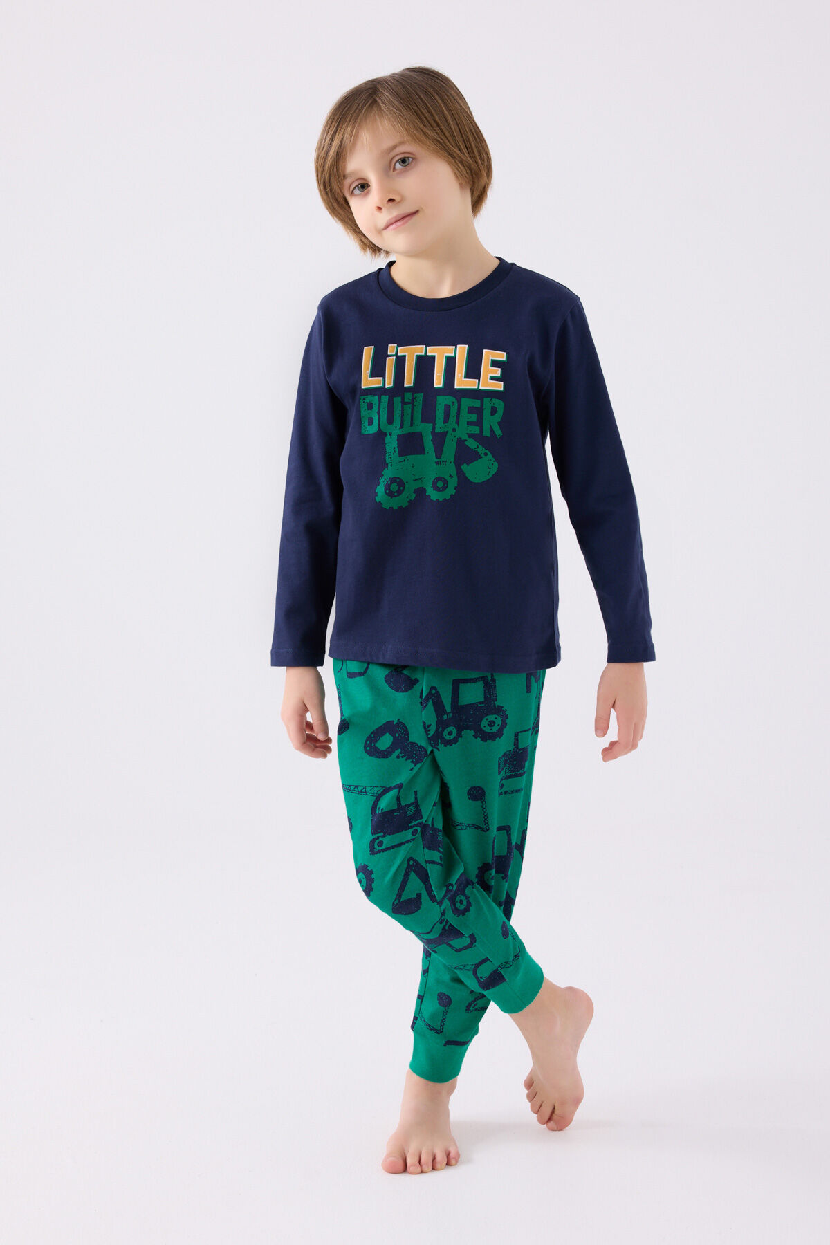 Rolypoly Erkek Çocuk Lacivert Pijama Takımı