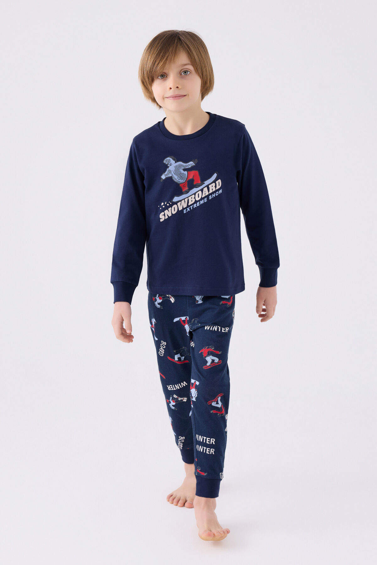 Rolypoly Erkek Çocuk Lacivert Pijama Takımı