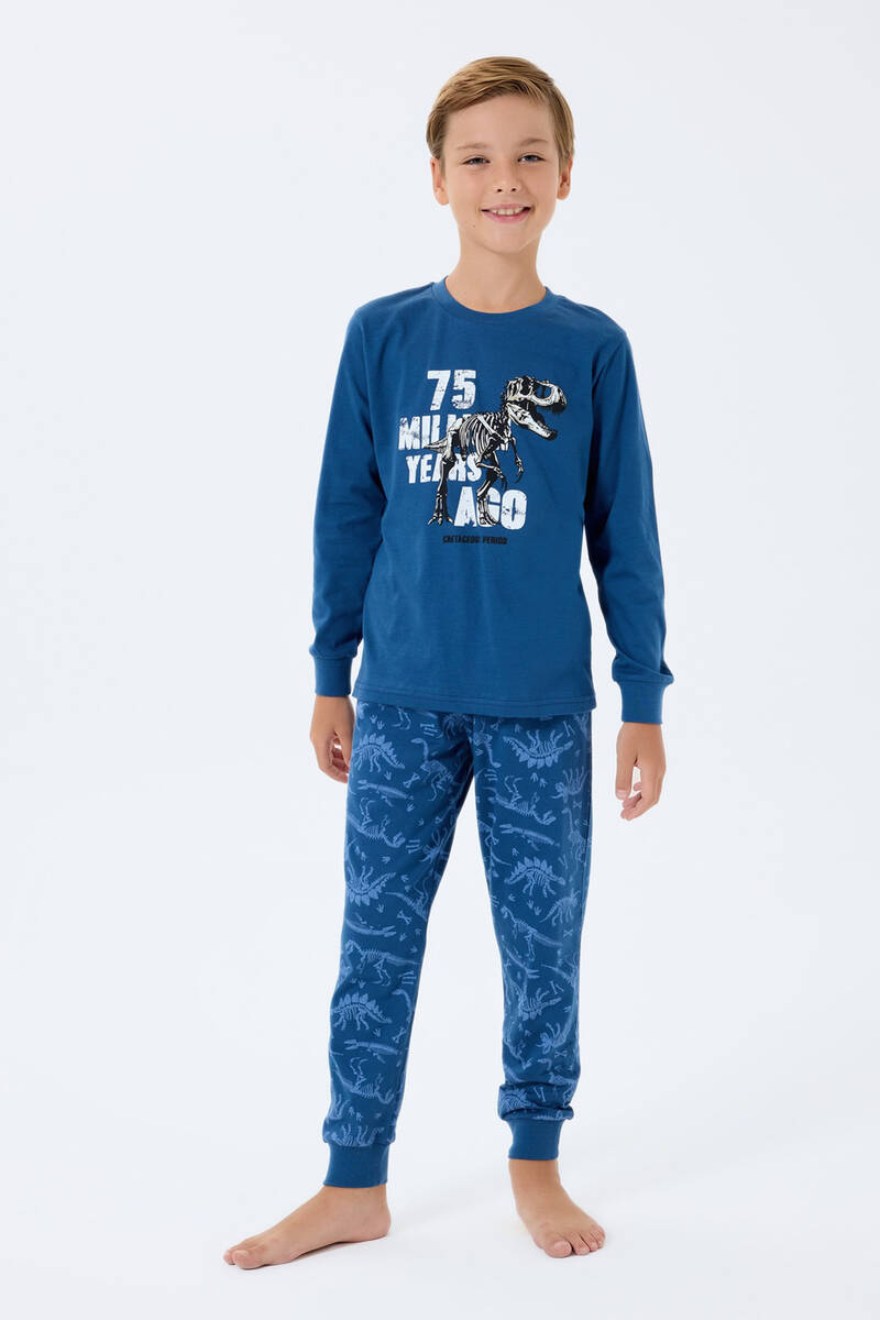 Rolypoly Erkek Çocuk Lacivert Pijama Takım