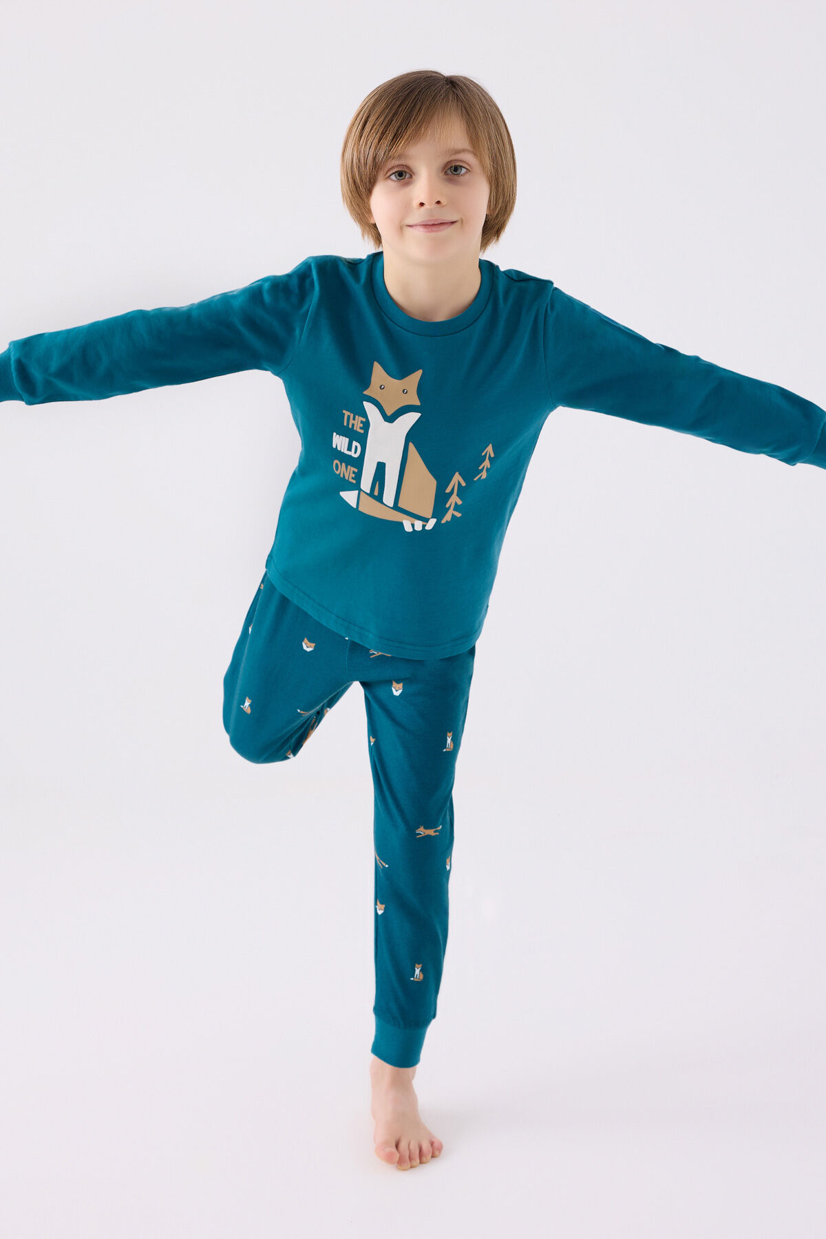 Rolypoly Erkek Çocuk Mavi Pijama Takımı