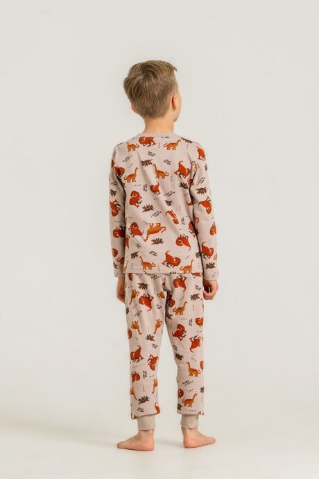 Rolypoly Erkek Çocuk %100 Pamuk Nap Is Over Sarı Uzun Kol Pijama Takım RP3887-C-V2 - 4