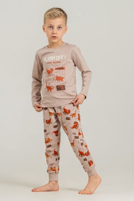 Rolypoly Erkek Çocuk %100 Pamuk Start The Game Sarı Uzun Kol Pijama Takım RP3860-C-V2 - 7