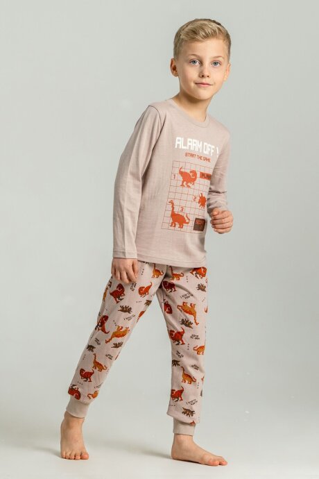 Rolypoly Erkek Çocuk Start The Game Sarı Uzun Kol Pijama Takım RP3860-C-V2 (1)