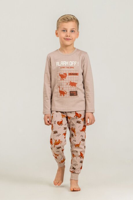 Rolypoly Erkek Çocuk %100 Pamuk Start The Game Sarı Uzun Kol Pijama Takım RP3860-C-V2 - 6