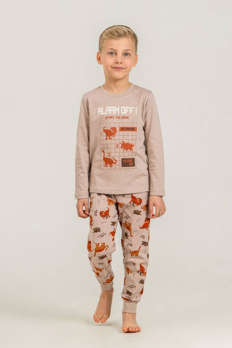 Rolypoly Erkek Çocuk %100 Pamuk Start The Game Sarı Uzun Kol Pijama Takım RP3860-C-V2 - 6