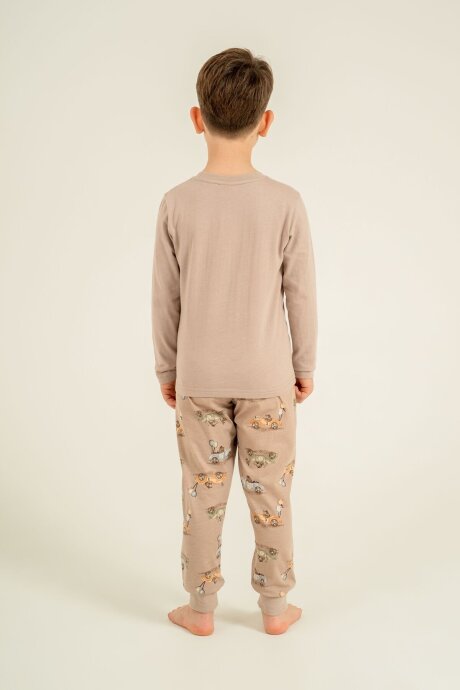 Rolypoly Erkek Çocuk %100 Pamuk The Best One Sarı Uzun Kol Pijama Takım RP3874-C-V1 - 3