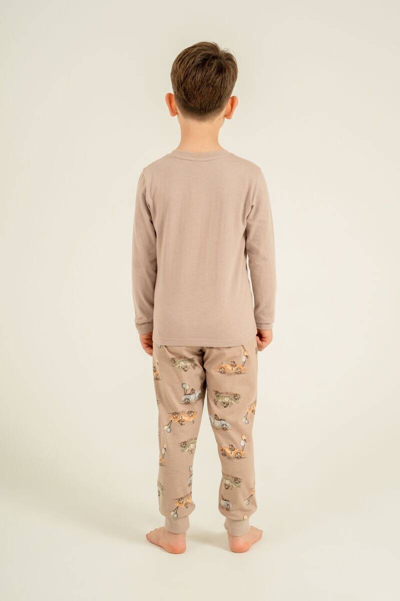 Rolypoly Erkek Çocuk %100 Pamuk The Best One Sarı Uzun Kol Pijama Takım RP3874-C-V1 - 3