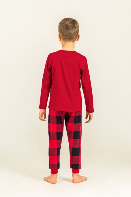 Rolypoly Erkek Çocuk %100 Pamuk Whoosh Ambulance Kırmızı Uzun Kol Pijama Takım RP3871-C-V1 - 4