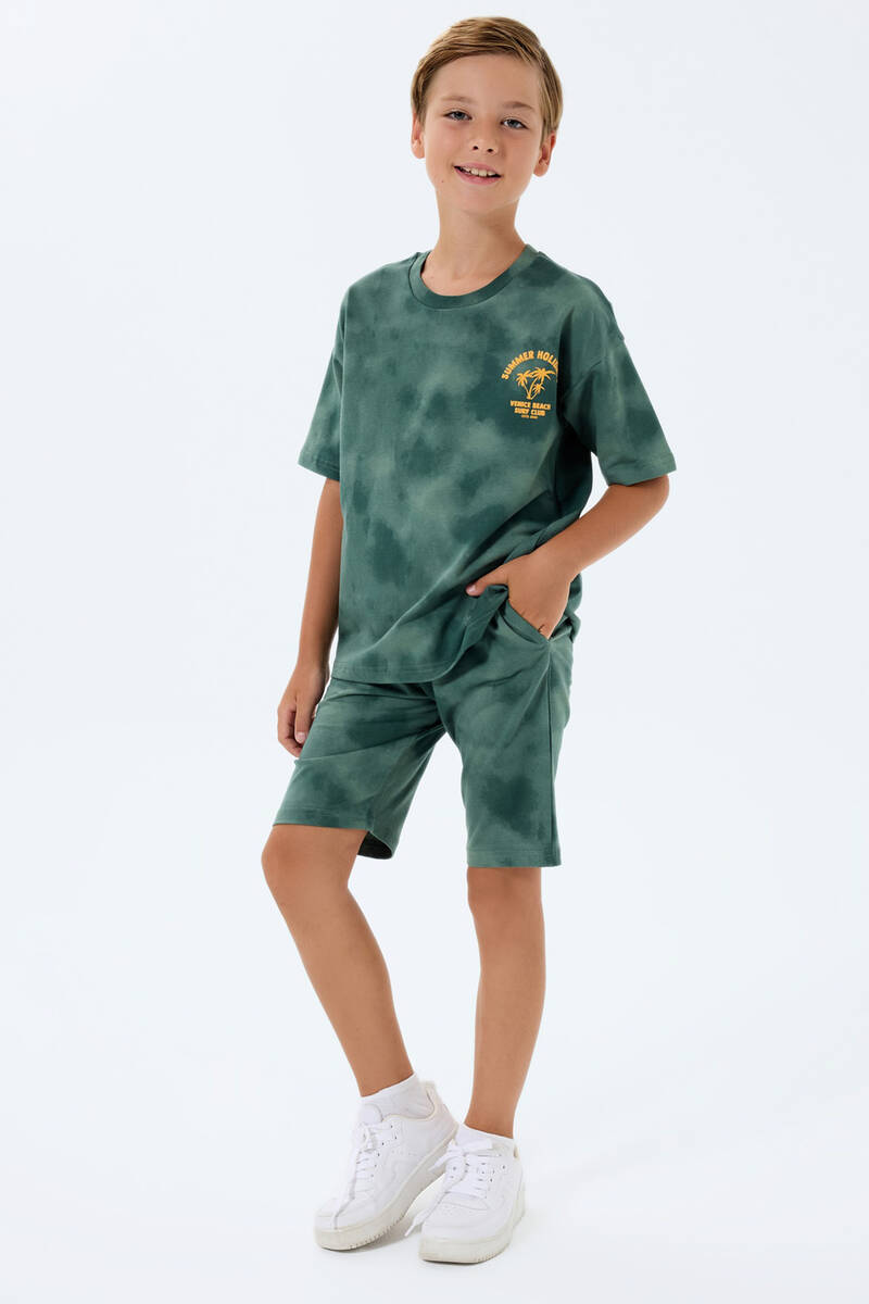 Rolypoly Erkek Çocuk Yeşil Bermuda Takım