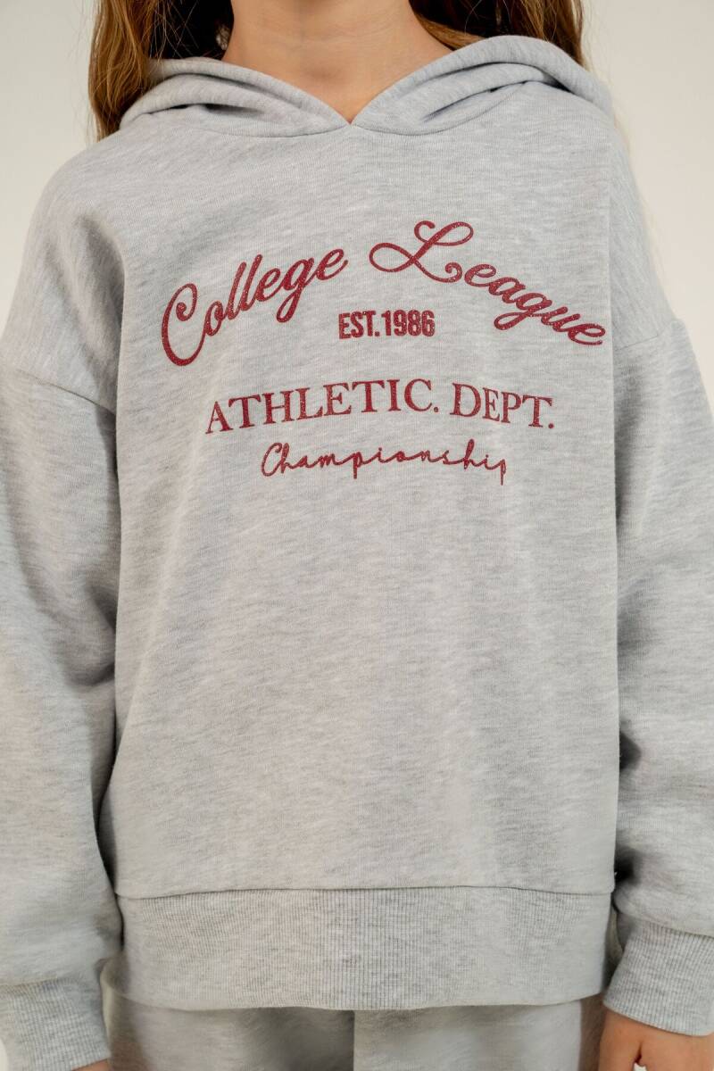 Rolypoly Kız Çocuk College League Gri Eşofman Takımı RP3925-C-V1 - 3