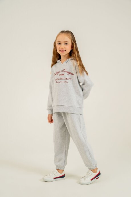 Rolypoly Kız Çocuk College League Gri Eşofman Takımı RP3925-C-V1 - 7