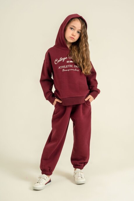 Rolypoly Kız Çocuk College League Mor Eşofman Takımı RP3925-C-V2 (1)