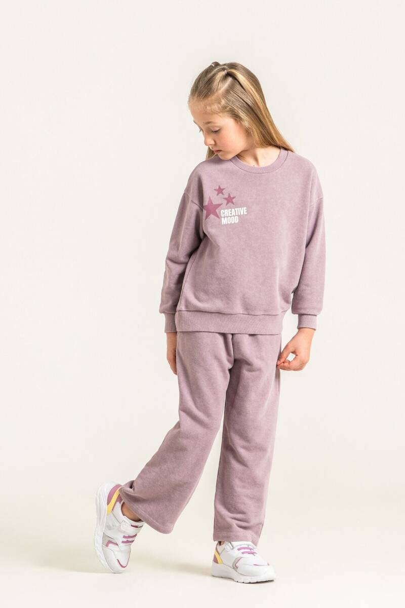 Rolypoly Kız Çocuk Creative Mood Mavi Eşofman Takımı RP3927-C-V3 - 6