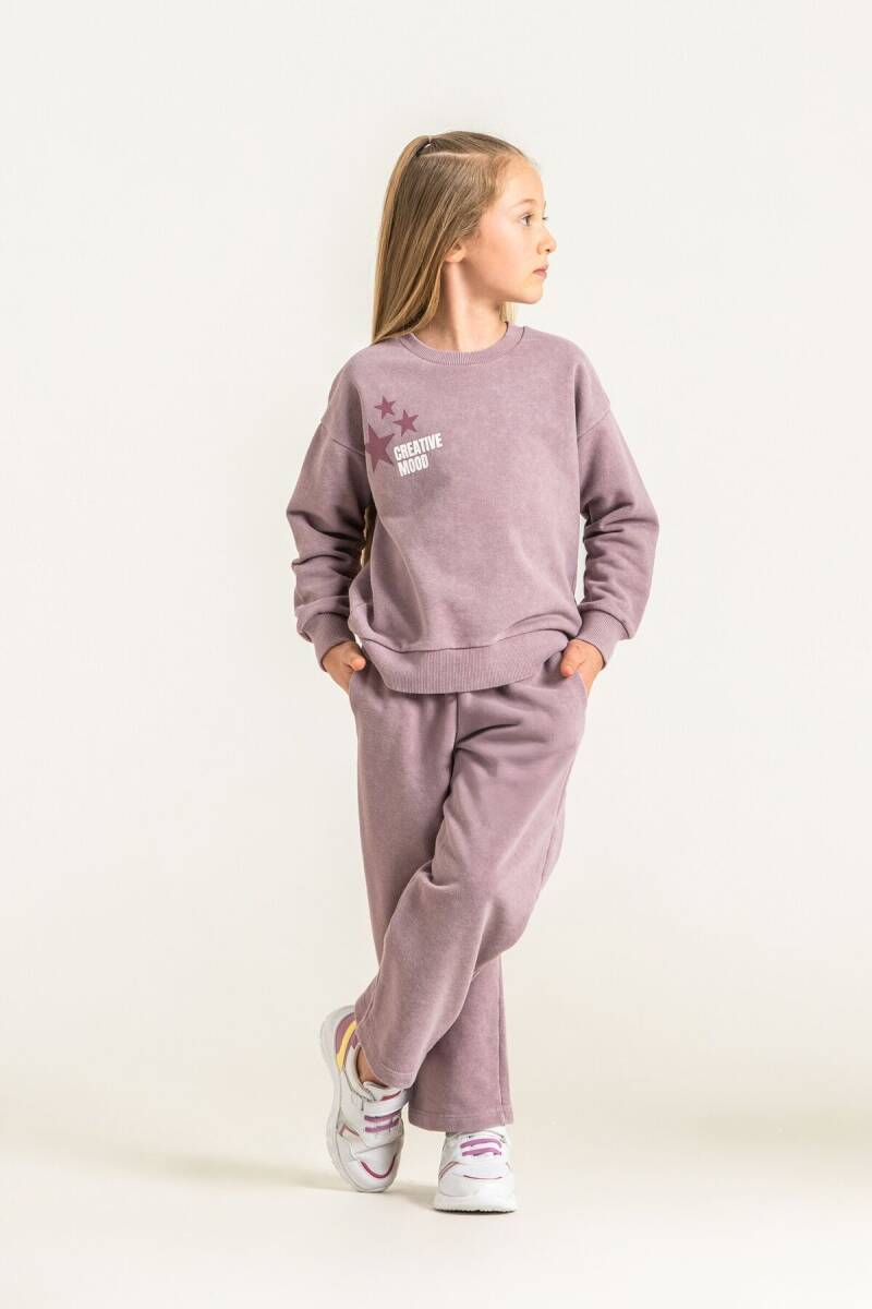 Rolypoly Kız Çocuk Creative Mood Mavi Eşofman Takımı RP3927-C-V3 - 1