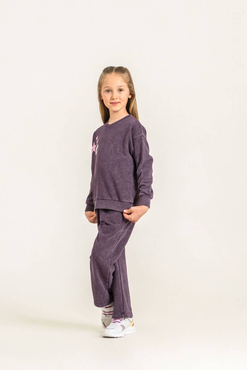 Rolypoly Kız Çocuk Creative Mood Mor Eşofman Takımı RP3927-C-V2 - 2