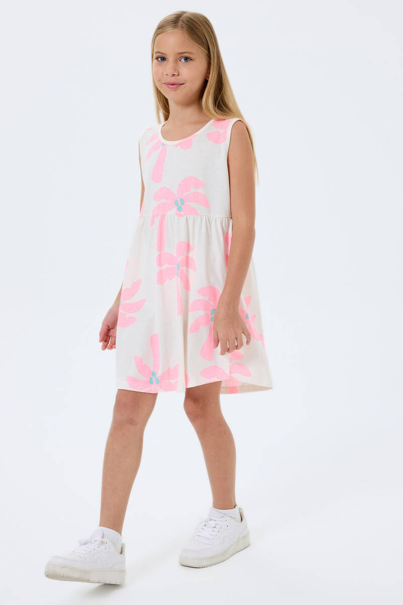 Rolypoly Kız Çocuk Krem Elbise
