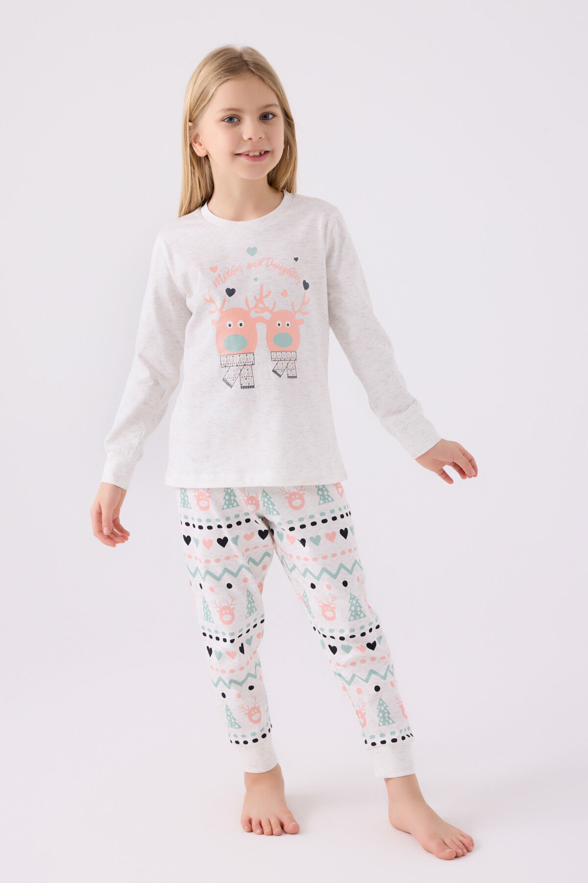 Rolypoly Kız Çocuk Beyaz Pijama Takımı
