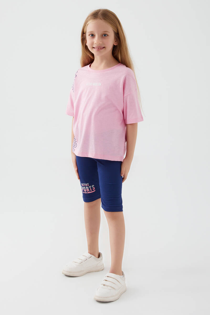 Rolypoly Kız Çocuk Pembe Bermuda Takım Rolypoly Kız Çocuk Pembe Bermuda Takım