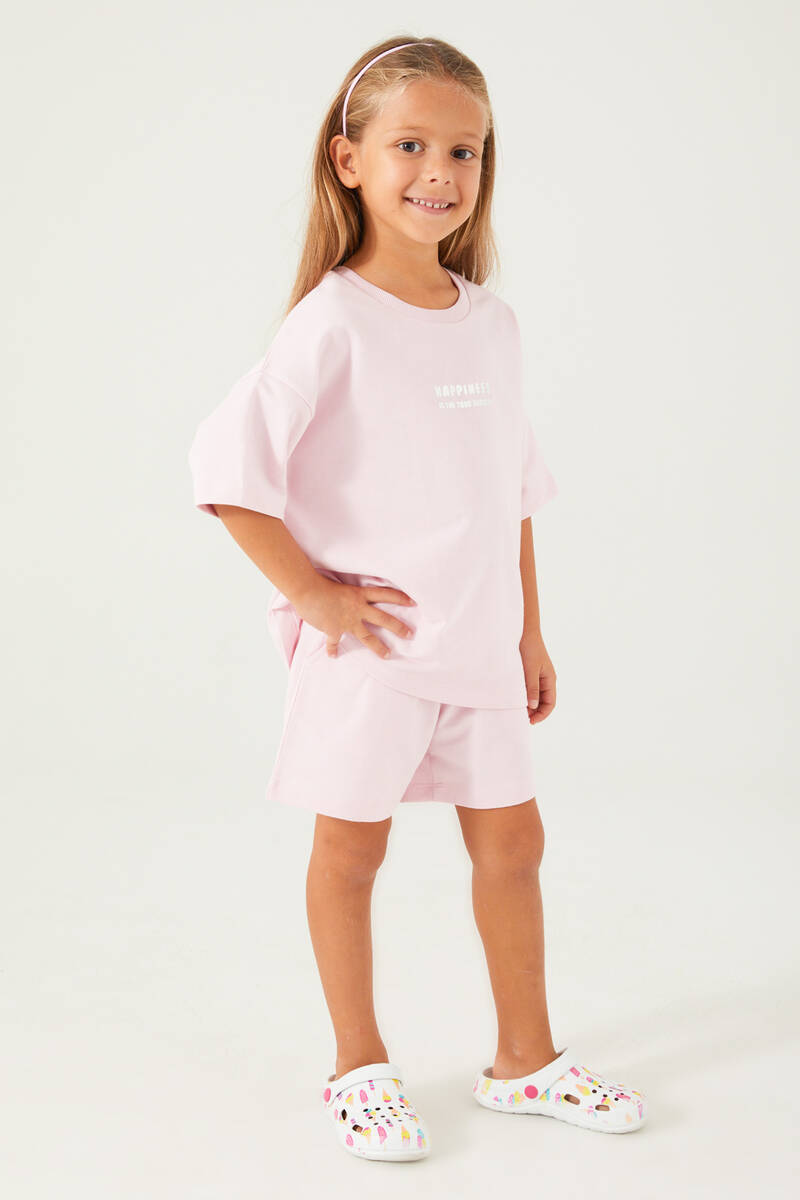 Rolypoly Kız Çocuk Pembe Şort Takım Rolypoly Kız Çocuk Pembe Şort Takım