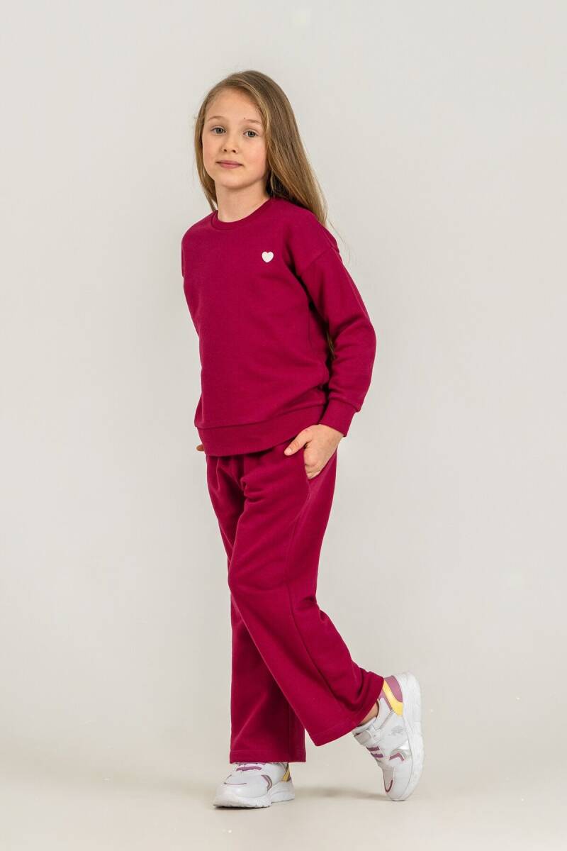 Rolypoly Kız Çocuk Sweet And Chic Bordo Eşofman Takımı RP3921-C-V2 - 5