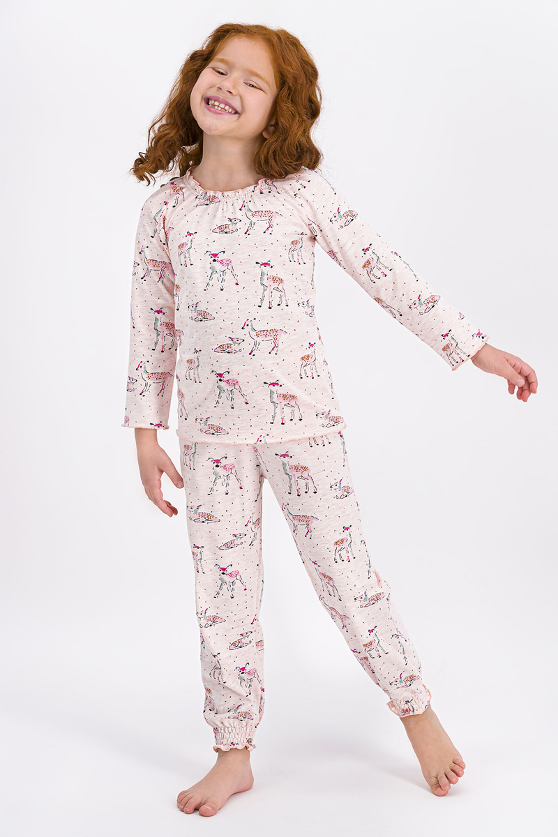 Rolypoly Gazelles Pembemelanj Kız Çocuk Pijama Takımı