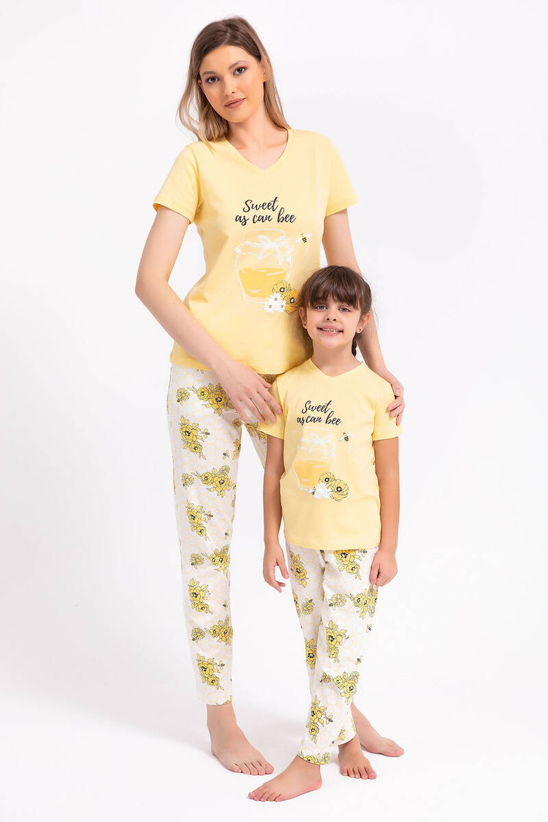 RolyPoly - Rolypoly Sweet As Can Bee Açık Sarı Kadın Pijama Takımı (1)