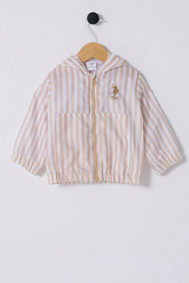 U.S. Polo Assn. Erkek Bebek Krem Yağmurluk