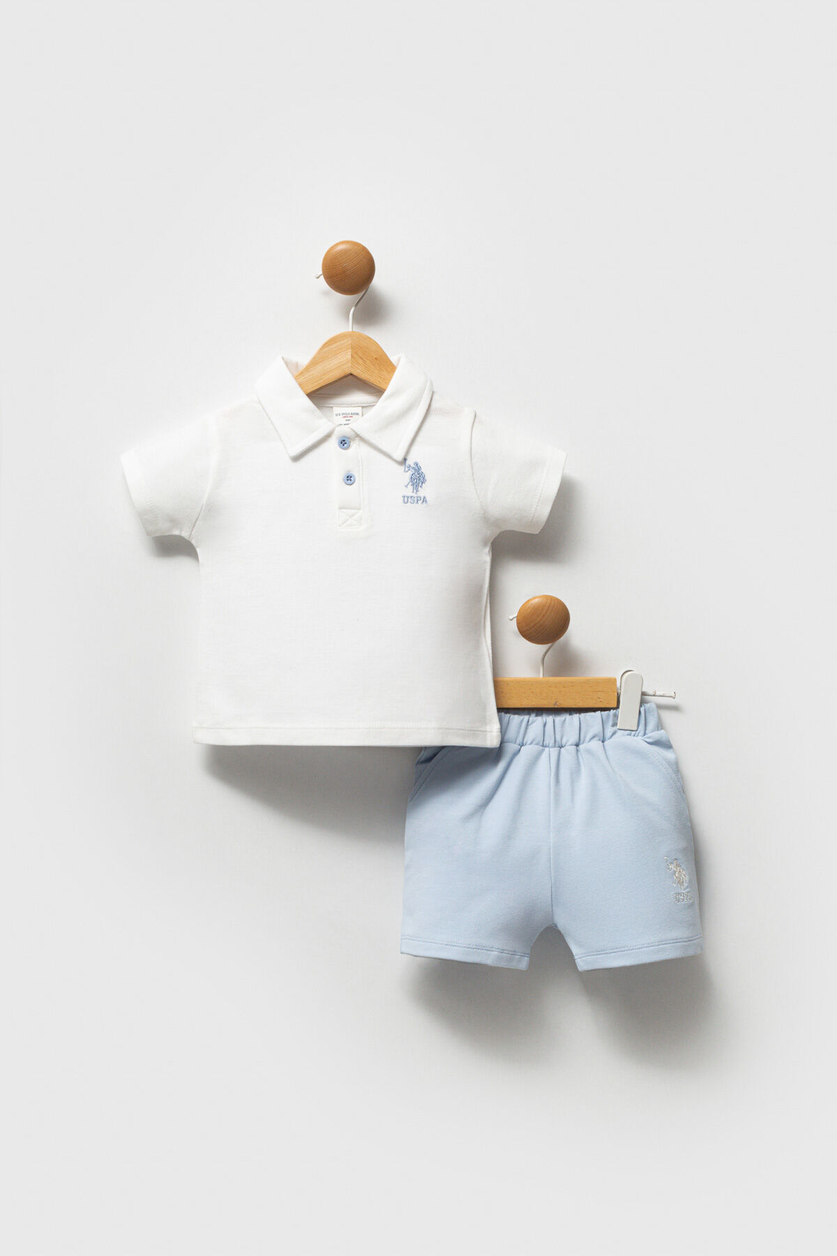 U.S. Polo Assn Erkek Bebek Beyaz Takım
