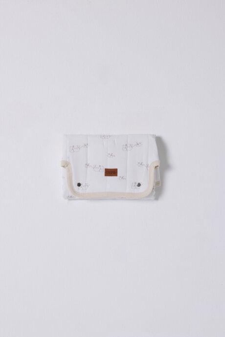 U.S. Polo Assn. Erkek Bebek Pigment Baskılı Yazlık Regular Fit Beyaz Alt Değiştirme Minderi USB2503-C-V1