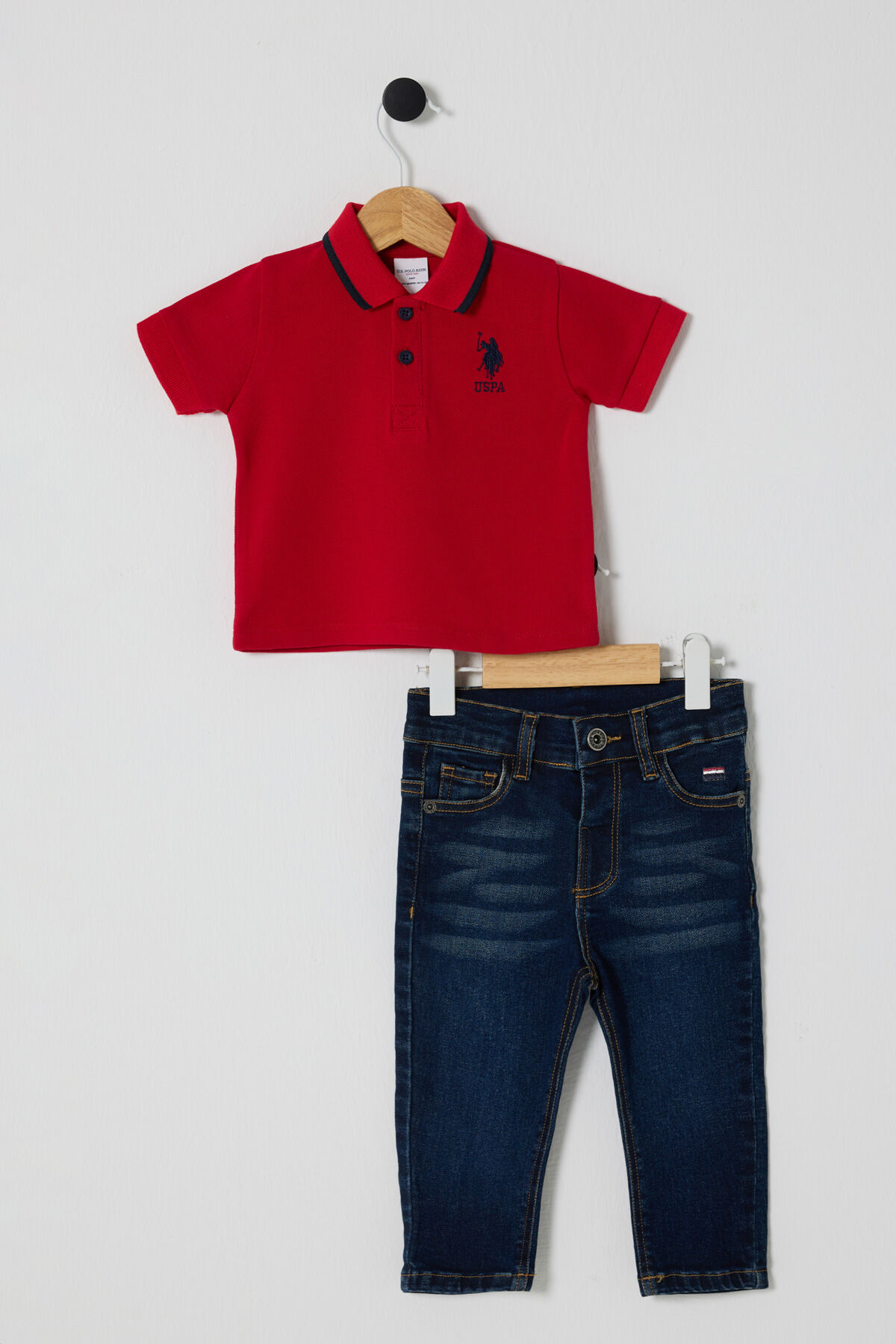 U.S. Polo Assn Erkek Bebek Kırmızı Takım