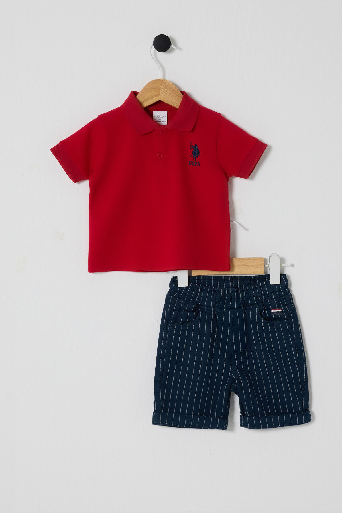 U.S. Polo Assn Erkek Bebek Kırmızı Takım