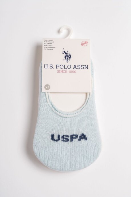 U.S. Polo Assn. Erkek Bebek Baskılı Yazlık Regular Fit Beyaz Çorap USB2601-C-V2 (1)