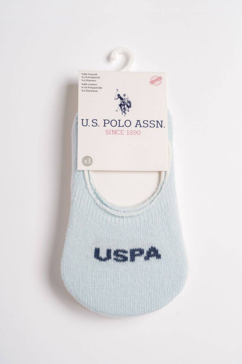 U.S. Polo Assn. Erkek Bebek Pamuklu Baskılı Yazlık Regular Fit Beyaz Çorap USB2601-C-V2 - 2