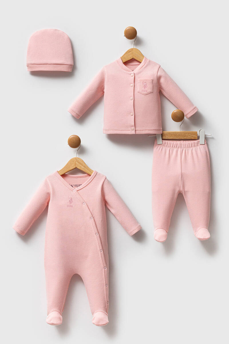 U.S.POLO ASSN KIZ BEBEK PATİKLİ 4LÜ TAKIM Açık Pembe U.S.POLO ASSN KIZ BEBEK PATİKLİ 4LÜ TAKIM Açık Pembe