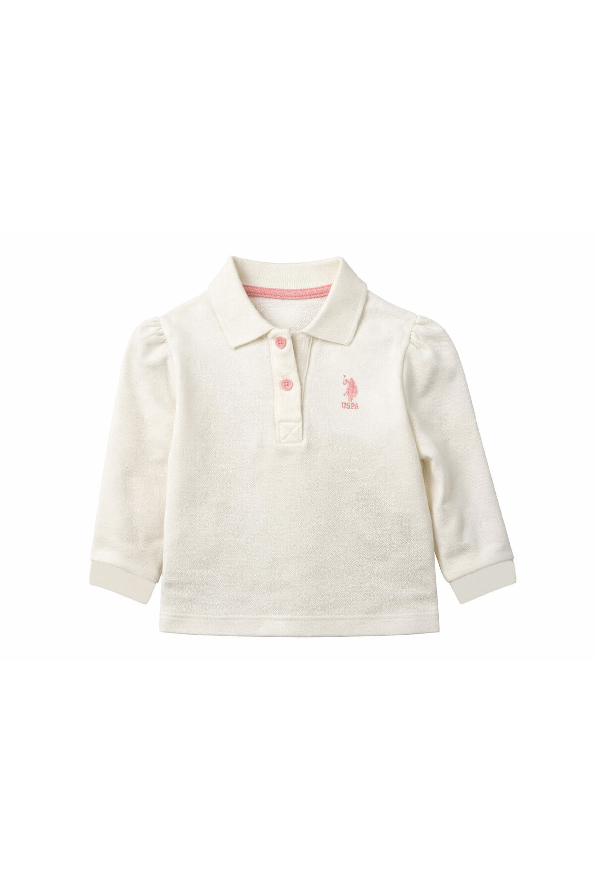 U.S. Polo Assn Kız Bebek Beyaz T-shirt