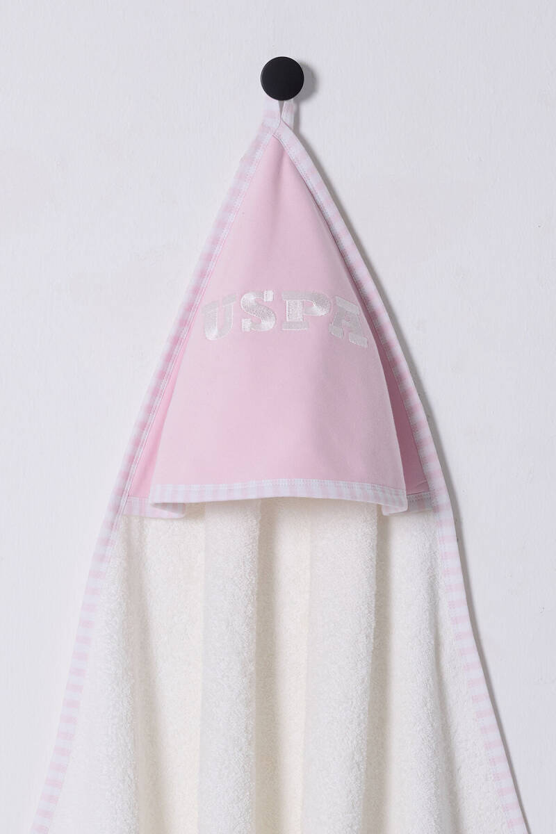 U.S. Polo Assn. Kız Bebek Pamuklu Pigment Baskılı Yazlık Regular Fit Krem Havlu USB2516-C-V1 - 2