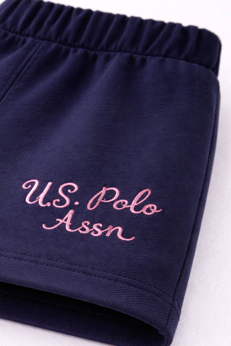U.S. Polo Assn. Kız Bebek Yazlık Regular Fit Pembe Bebek Takımı USB680-C-V-3 - 5