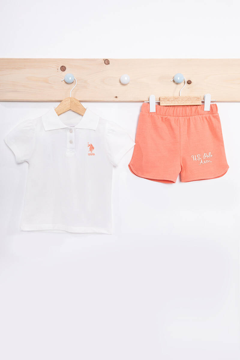 U.S. Polo Assn. Kız Bebek Krem Bebek Takım