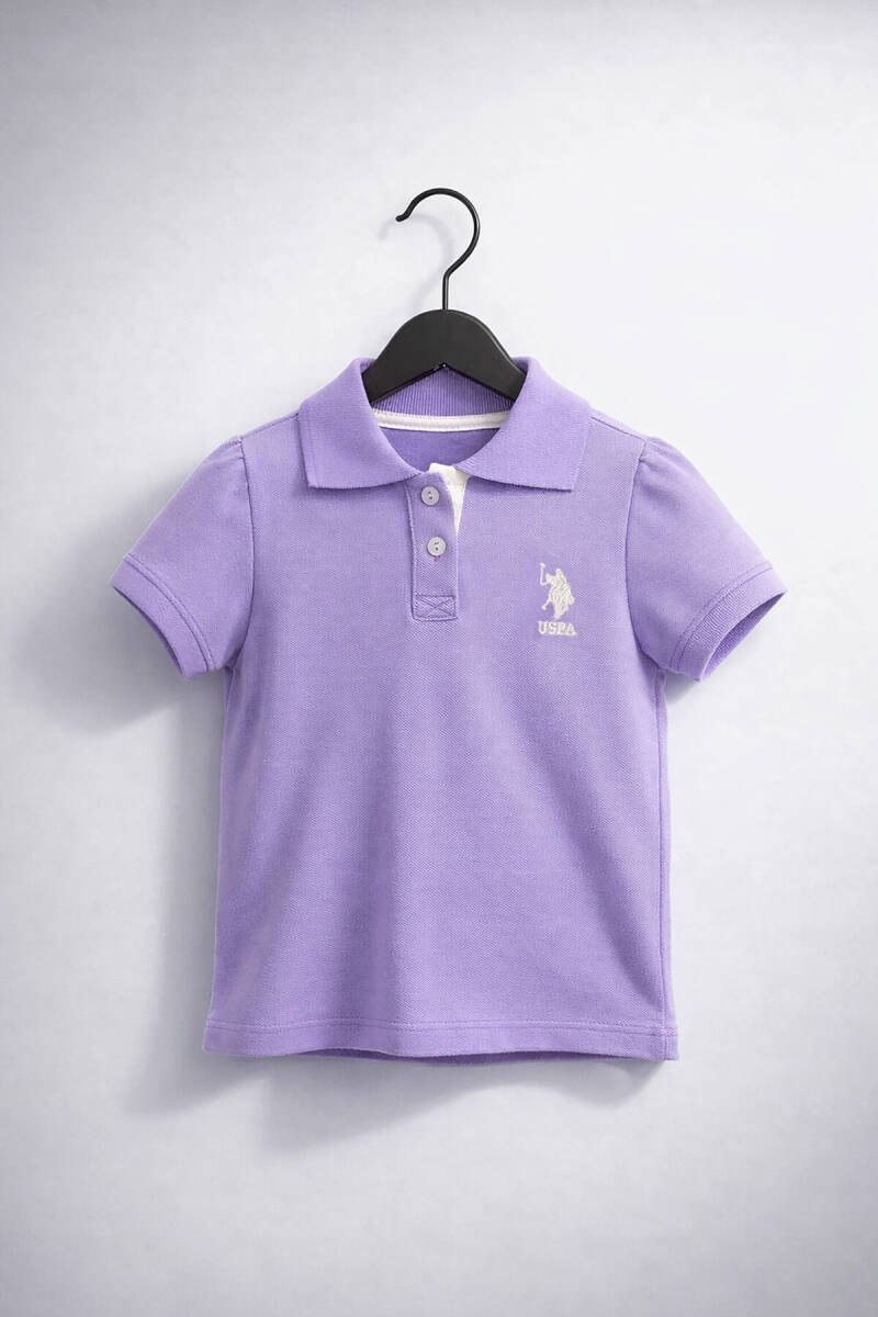 U.S. Polo Assn. Kız Bebek Yazlık Regular Fit Mor Bebek Takımı USB680-C-V-1 - 2
