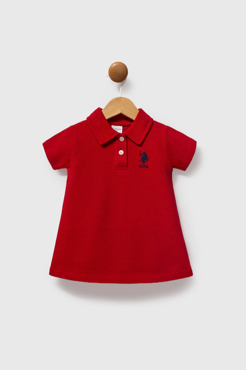 U.S. Polo Assn Kız Bebek Kırmızı Elbise