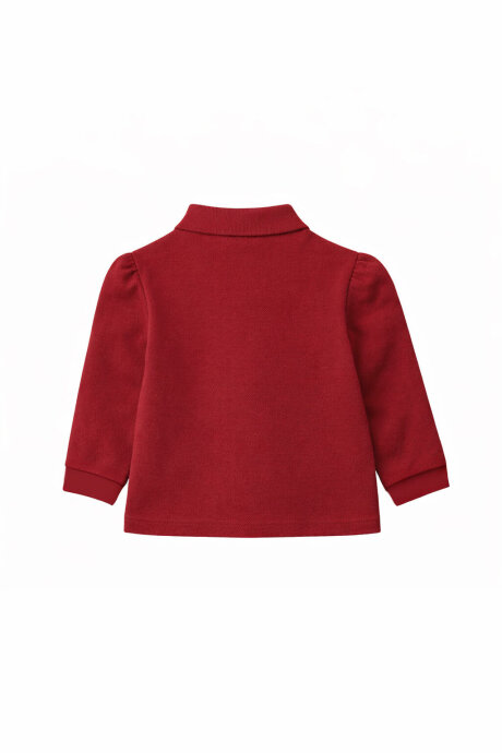 U.S. Polo Assn. Kız Bebek Polo Yaka Nakışlı Yazlık Regular Fit Mor T-Shirt USB3051-B-V8 (1)