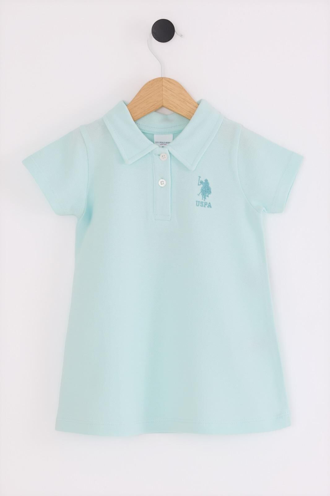 U.S. Polo Assn Kız Bebek Mavi Elbise