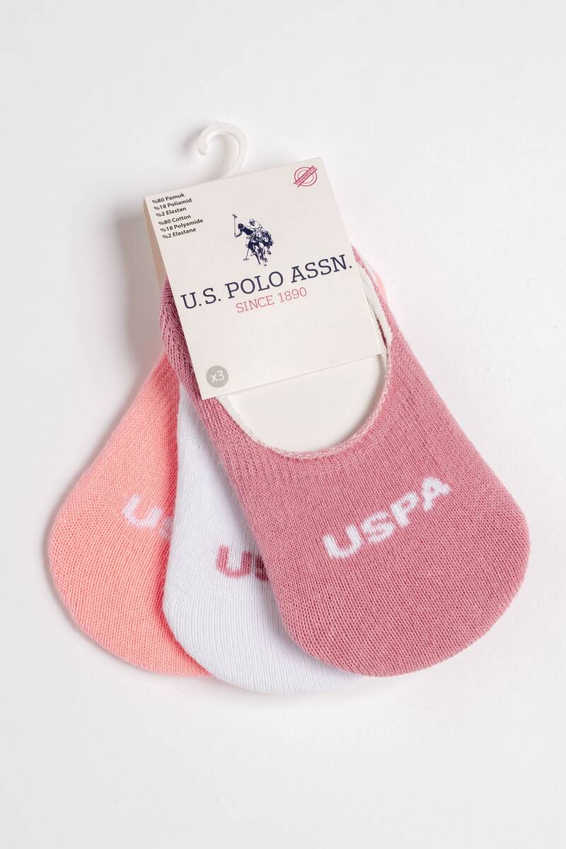 U.S Polo Assn Kız Bebek 3'Lü Çorap