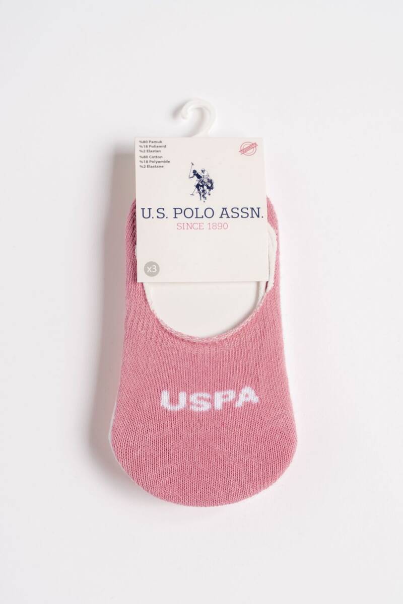 U.S. Polo Assn. Kız Bebek Baskılı Yazlık Regular Fit Pembe Çorap USB2801-C-V2 - 2