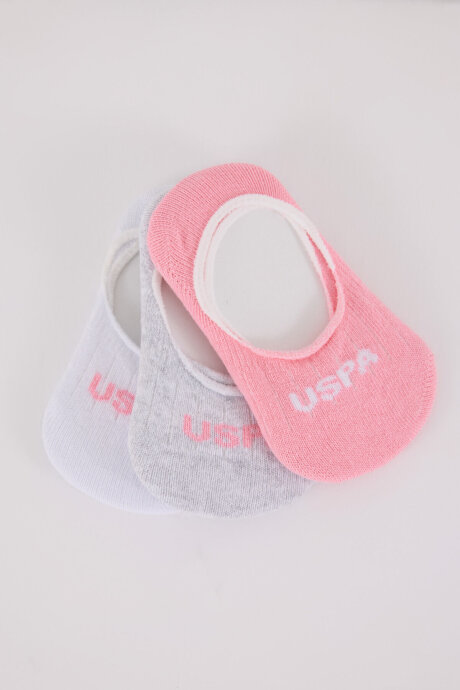 U.S. Polo Assn. Kız Bebek Pigment Baskılı Yazlık Regular Fit Pembe Çorap USB2801-C-V1