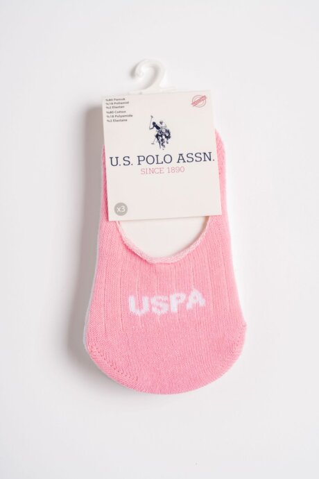 U.S. Polo Assn. Kız Bebek Pigment Baskılı Yazlık Regular Fit Pembe Çorap USB2801-C-V1 - 6